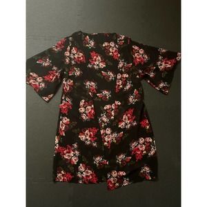 Red Floral Lightweight Cardigan